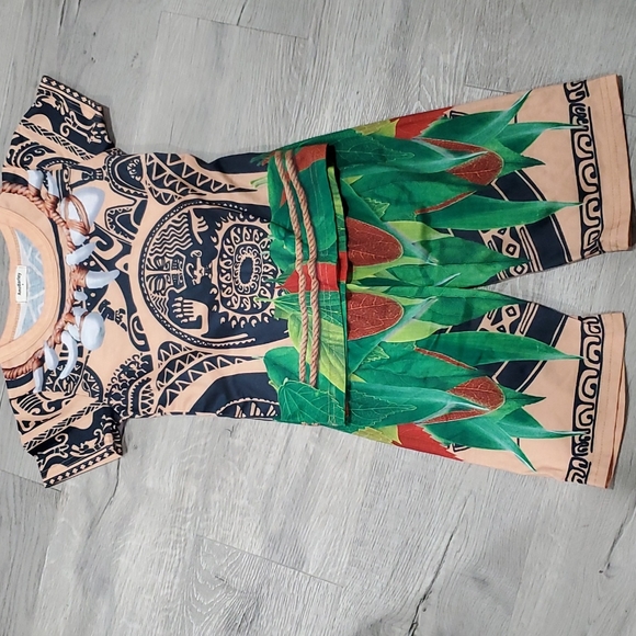 AmzBarley Boy's Maui Pajamas Set 2 - Picture 2 of 7